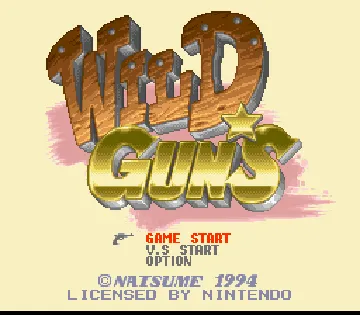 Wild Guns (Japan) (Sample) screen shot title